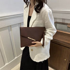 Pochette femme soirée Blanc / 31 x 0.5 x 21cm / OFFERTE-Rouge / 31 x 0.5 x 21cm / OFFERTE-Rose / 31 x 0.5 x 21cm / OFFERTE-Kaki / 31 x 0.5 x 21cm / OFFERTE-Noir / 31 x 0.5 x 21cm / OFFERTE-Marron / 31 x 0.5 x 21cm / OFFERTE-ShopGET® 