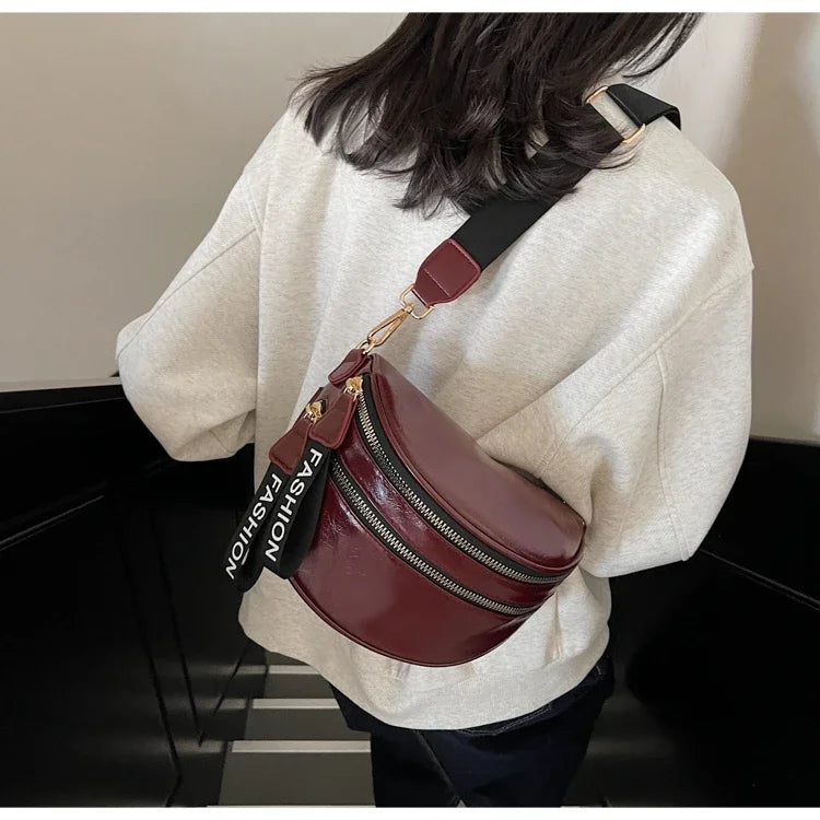 Sac banane femme chic à fermeture éclair