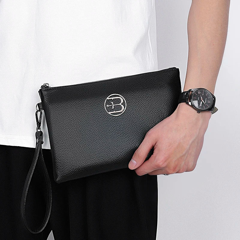 Pochette homme gaby omar Noir / 24cm x 17cm x 2cm-ShopGET® 