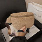 Sac banane velours moumoute de luxe