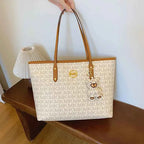 Sac cabas femme voyage de luxe Marron / 44x29x13cm / Offerte-Blanc / 44x29x13cm / Offerte-ShopGET® 