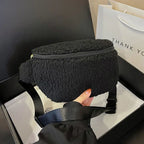 Sac banane velours moumoute de luxe