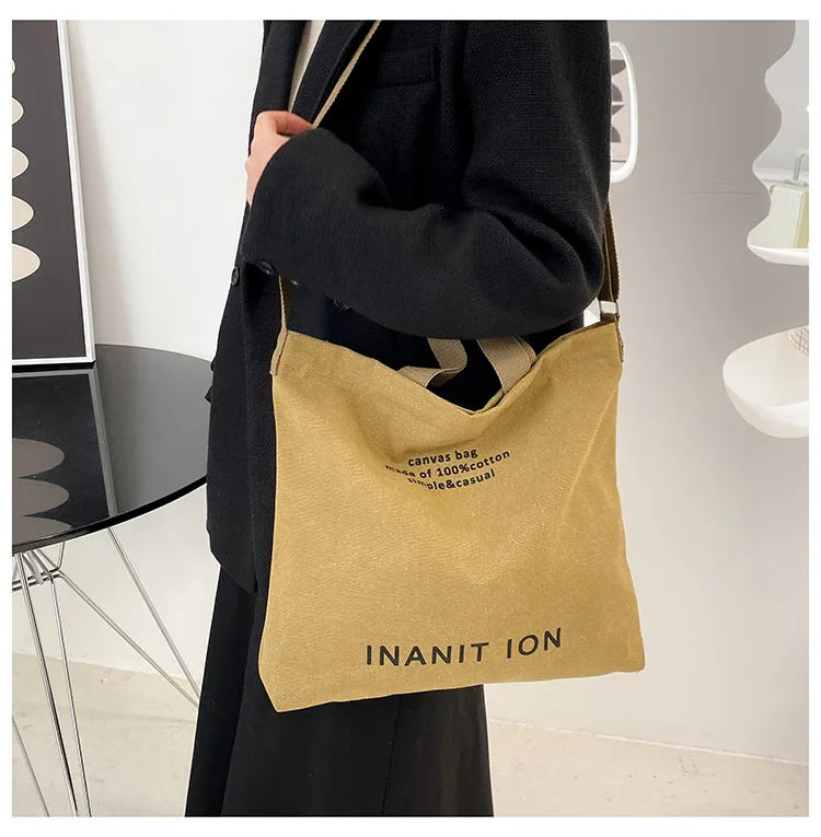 Sac de courses Japonaise Canvas Marron-kaki-Vert-Noir-Gris-ShopGET® 