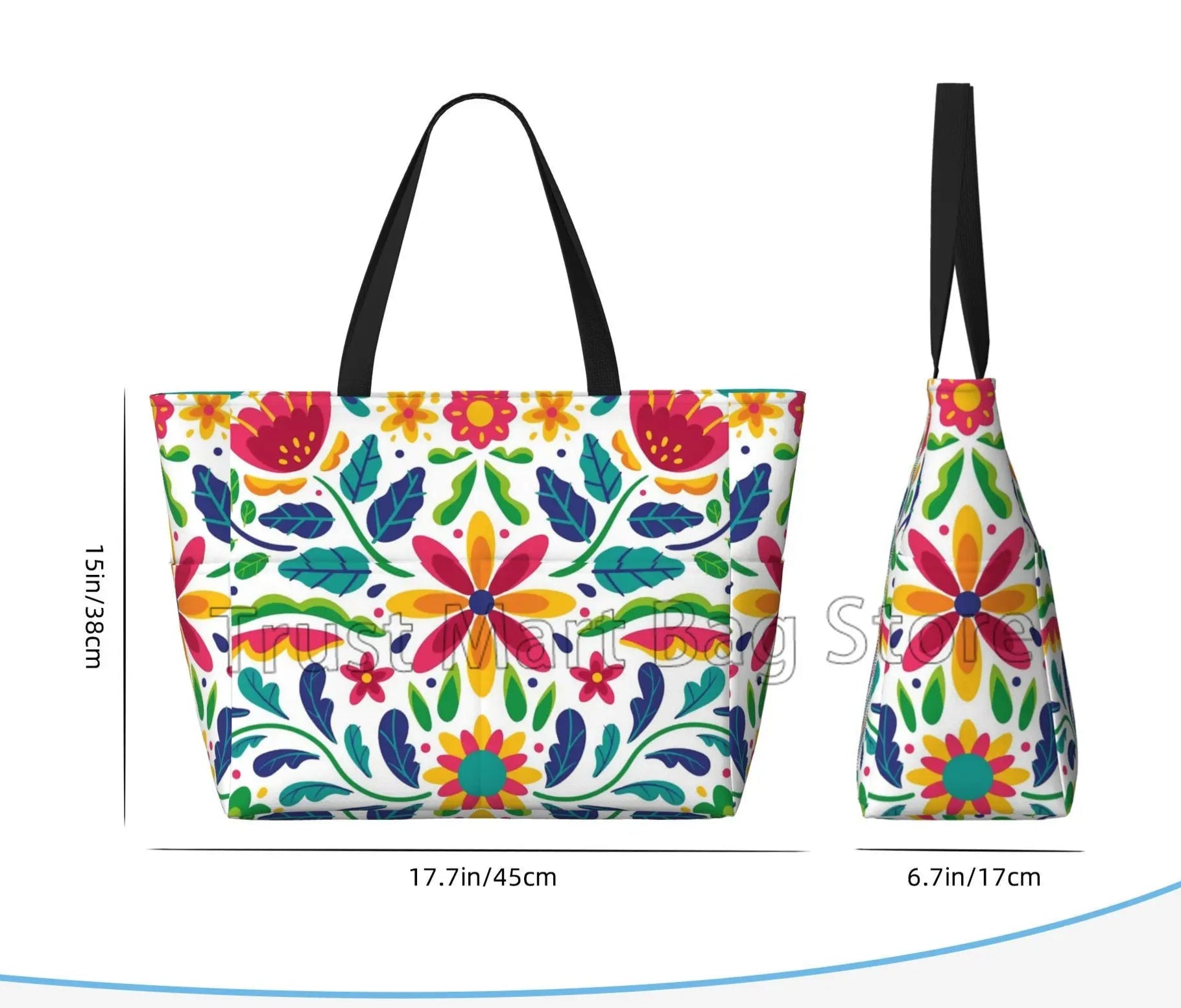 Sac Cabas Mexican Flower - ShopGET®