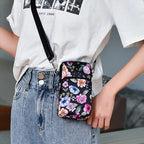 Pochette téléphone floral messenger - ShopGET®