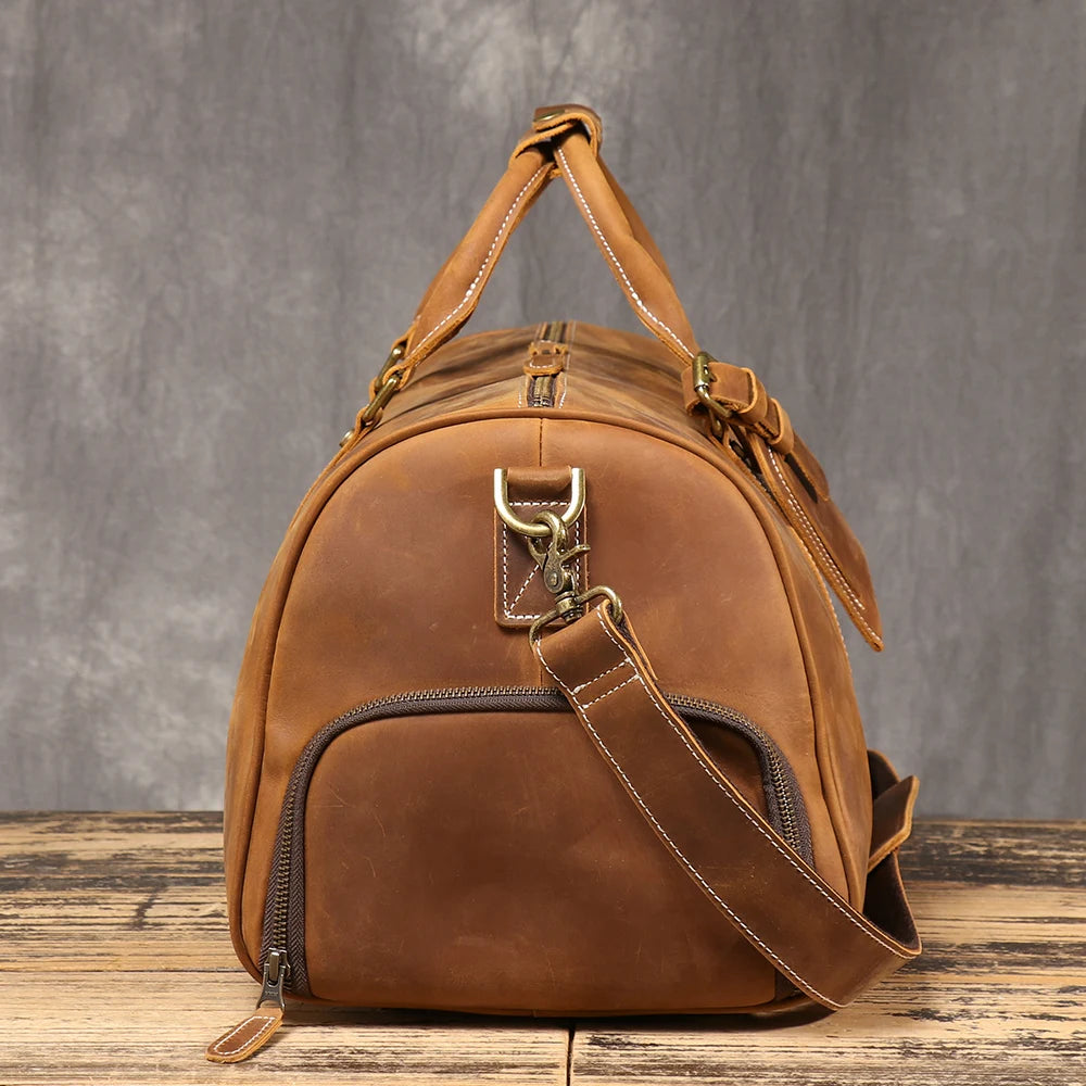 Sac polochon  noir Marron / 50 x 22 x 26cm-Café / 50 x 22 x 26cm-Noir / 50 x 22 x 26cm-ShopGET® 