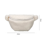 Sac banane velours côtelé noir original