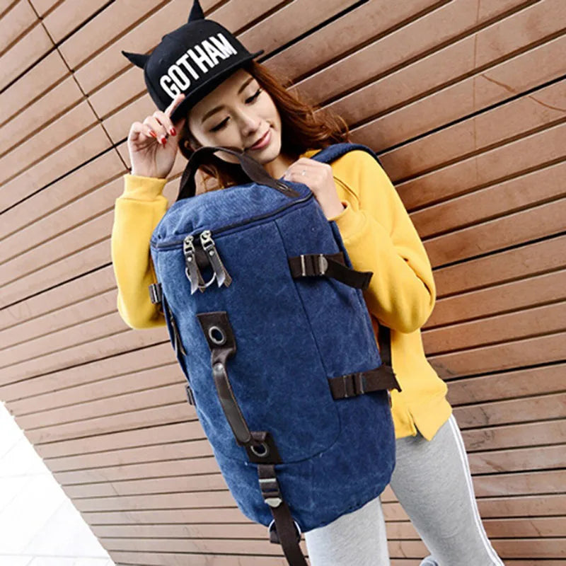 Sac polochon sport de randonnée Marron-Vert-Kaki-Bleu-Noir-ShopGET® 