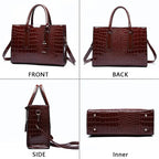 Sac cabas femme business 34x13x24cm / Rouge-34x13x24cm / Marron-34x13x24cm / Noir-ShopGET® 