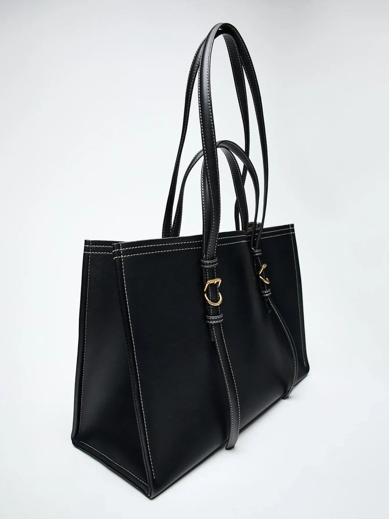 Cabas sac en cuir OFFERTE / Noir / 39x17x28.5cm-OFFERTE / Marron / 39x17x28.5cm-ShopGET® 