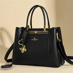 Sac cabas en cuir noir Rouge-Noir-Beige-Kaki-ShopGET® 