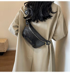 Sac banane en cuir artificiel femme