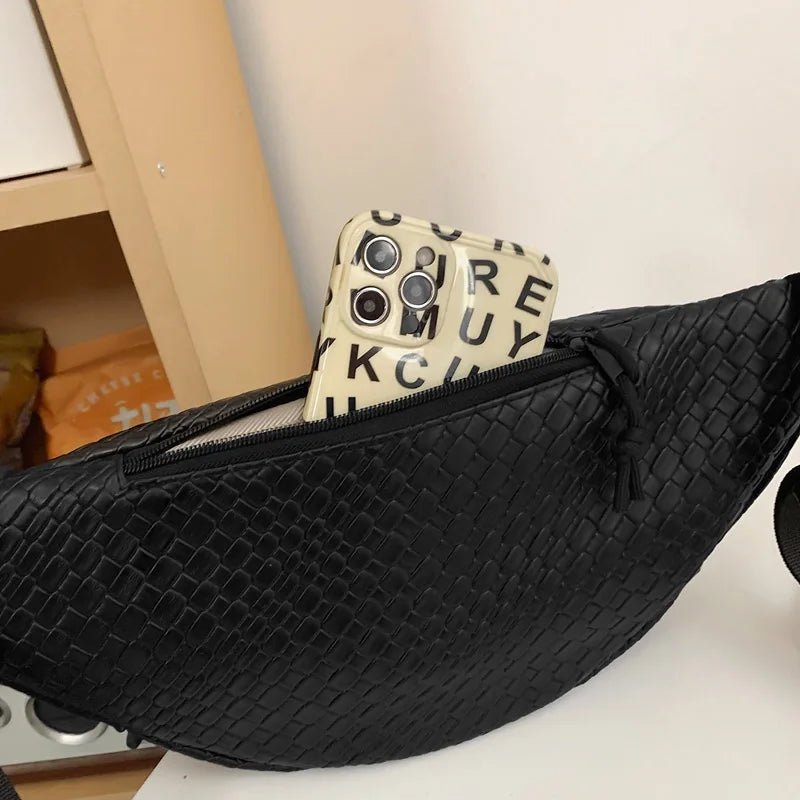 Grand sac banane  pour homme en cuir