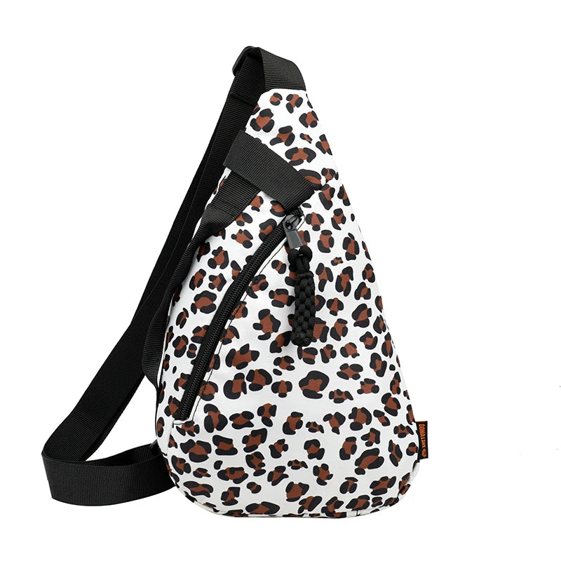 Sac banane léopard poitrine femme