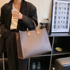 Sac cabas femme mignon luxury Beige-Pourpre-Rose-Bleu-Blanc-Gris-Café-Café B-Marron-ShopGET® 