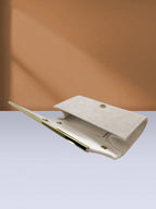 Portefeuille pochette femme de luxe Bleu-Apricot-Lotus-ShopGET® 