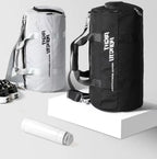 Sac polochon  multi-compartiment Gris-Noir-ShopGET® 