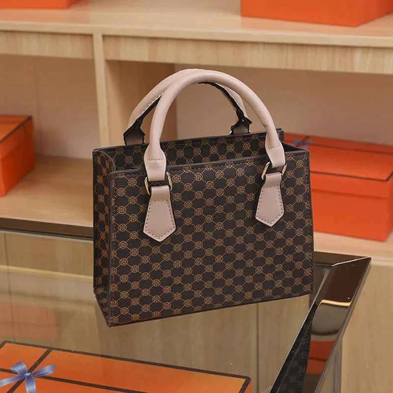 Sac cabas femme plaid marron Noir / 20x15x8cm-Marron / 20x15x8cm-Kaki / 20x15x8cm-ShopGET® 