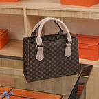 Sac cabas femme plaid marron Noir / 20x15x8cm-Marron / 20x15x8cm-Kaki / 20x15x8cm-ShopGET® 