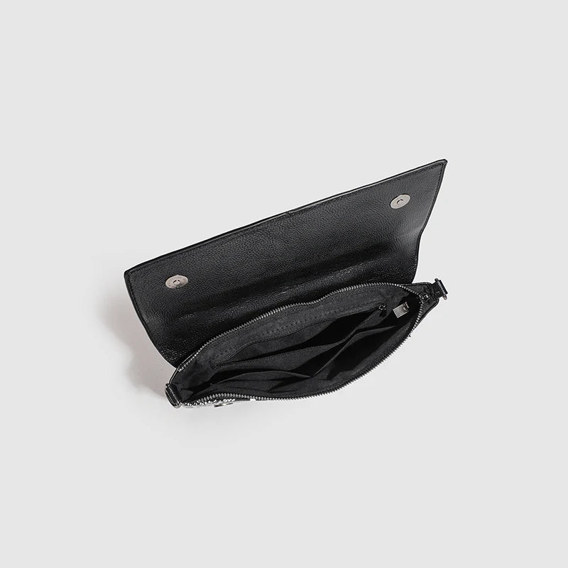 Pochette femme sac original Noir-Noir Blanc-Noir Rouge-ShopGET® 