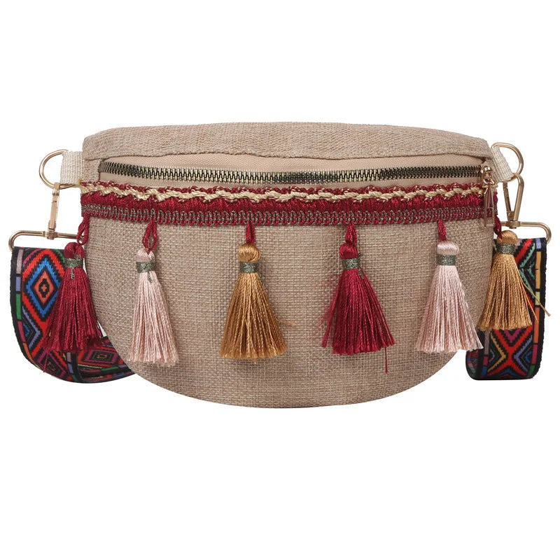 sac banane femme tendance vintage bohémienne