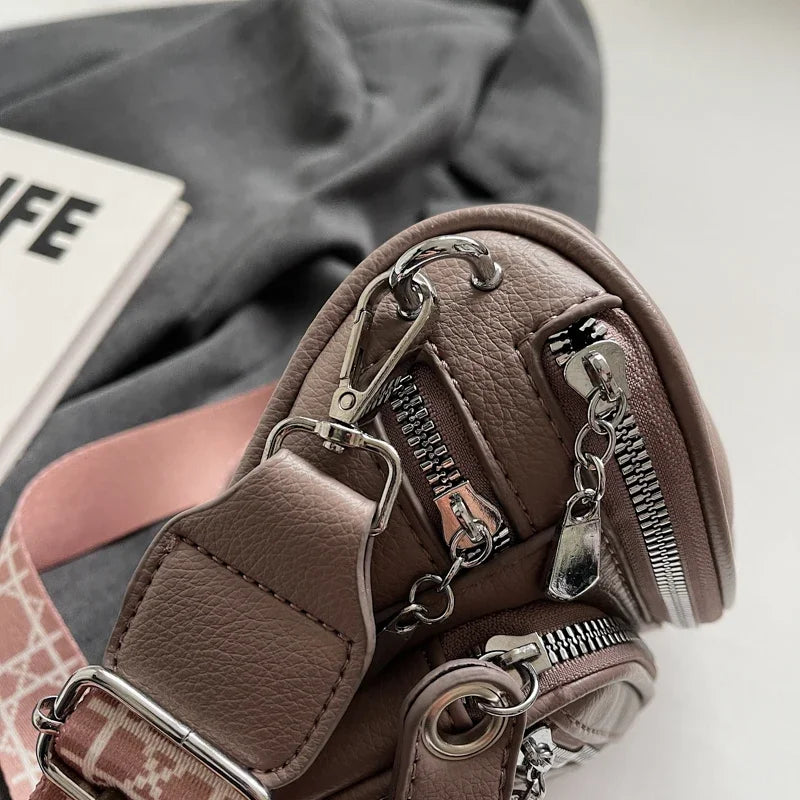 Petit sac banane cuir souple femme