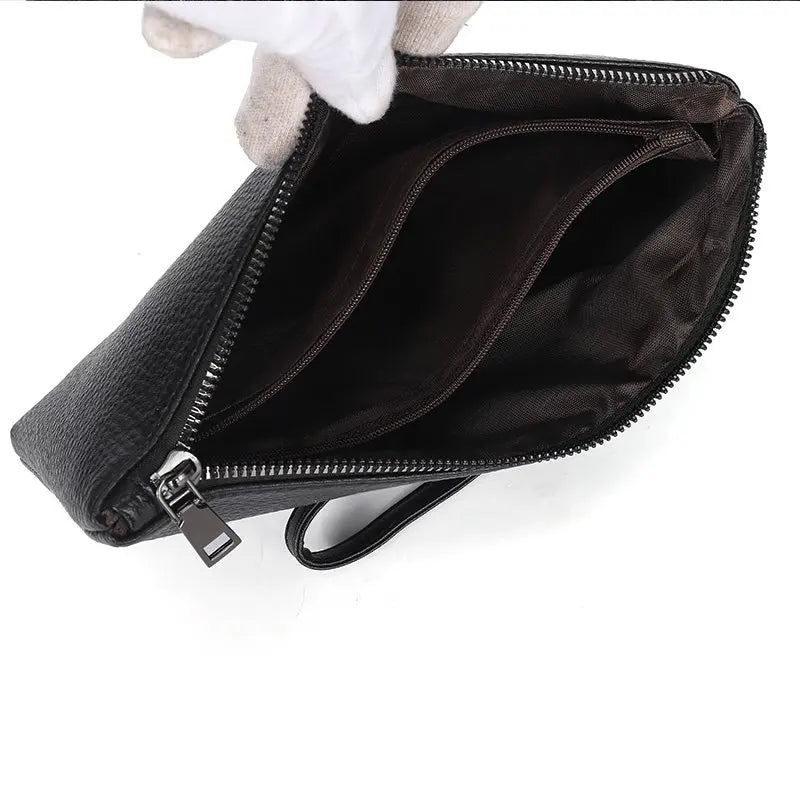 Pochette homme mode de luxe Argenté / 25cm x 16cm x 2cm-Argenté / 25cm x 19cm x 2cm-Noir / 25cm x 19cm x 2cm-Noir / 25cm x 16cm x 2cm-ShopGET® 