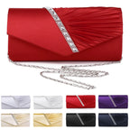 Pochette femme bohème chic Apricot-Blanc-Argent-Rouge-Pourpre-Or-Bleu-Noir-Bleu SB-ShopGET® 