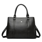 Sac cabas en cuir à bandoulière pour femme Jaune-Bleu-Wine Rouge-Noir-Pourpre-Gris-ShopGET® 