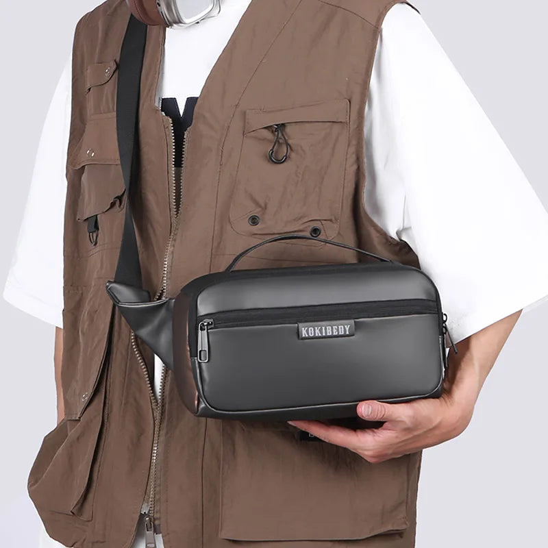 Sac banane rectangulaire pour homme