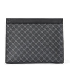 Pochette homme vintage cuir simple Noir / 26 x 5 x 19cm-ShopGET® 