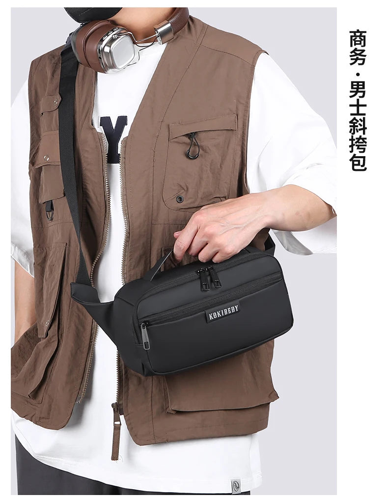 Sac banane rectangulaire pour homme