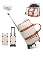 Sac weekend roulette pour femme Noir-Beige-ShopGET® 