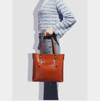 Sac cabas noir large capacité pour femme Bleu-Orange-Vert-Rouge-Beige-Noir-Marron-ShopGET® 