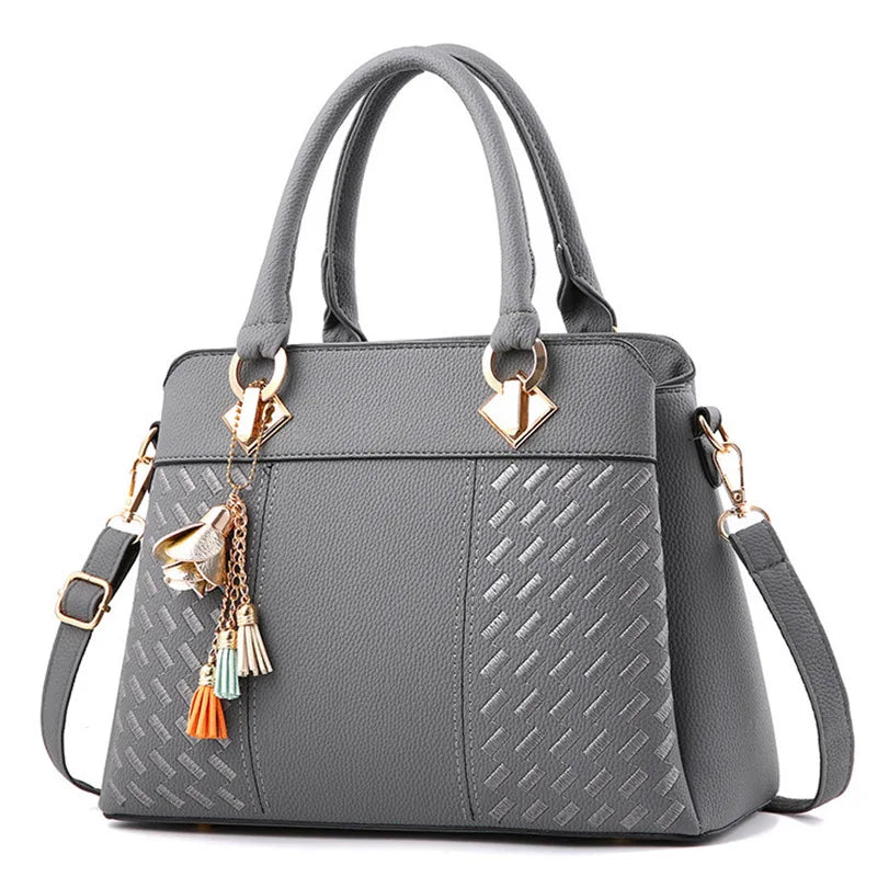 Sac cabas femme simple et doux Noir / 31x14x23cm-Gris SB / 31x14x23cm-Kaki / 31x14x23cm-Rose SB / 31x14x23cm-Bleu SB / 31x14x23cm-Rouge / 31x14x23cm-ShopGET® 