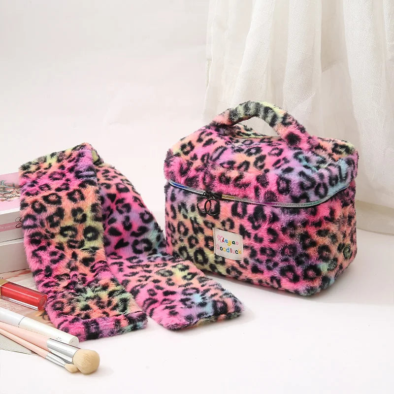 Trousse de toilette voyage léopard rose - ShopGET®