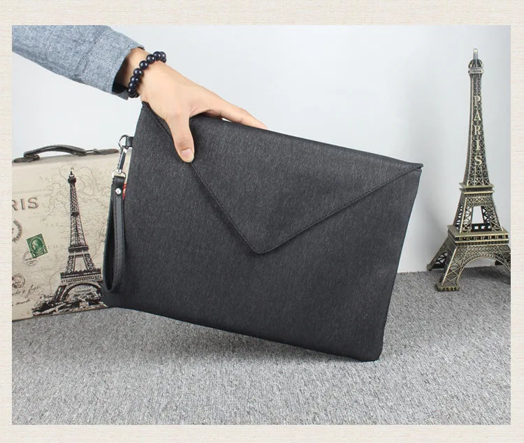 Pochette homme enveloppe Noir-ShopGET® 