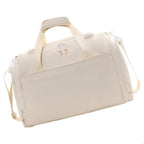 Sac weekend tissu pour femme Beige-Vert-Noir-ShopGET® 