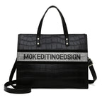 Grand Sac cabas noir Luxury Marron-Noir-ShopGET® 