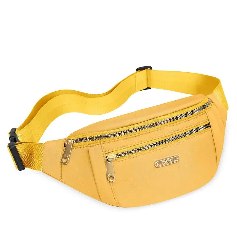 Sac banane femme dorée en tissu - ShopGET®