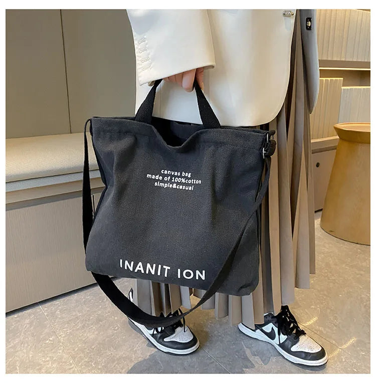 Sac de courses Japonaise Canvas Marron-kaki-Vert-Noir-Gris-ShopGET® 