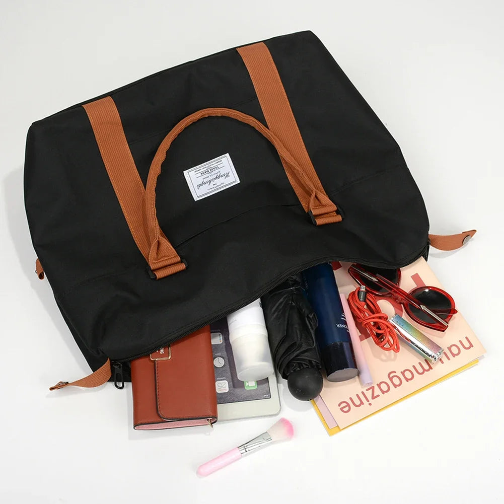 Sac weekend plage et piscine Noir-Bleu-ShopGET® 