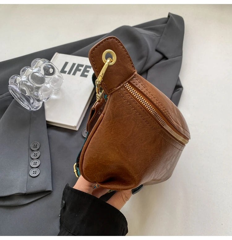 Sac banane en cuir artificiel femme