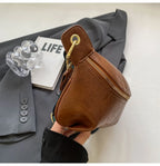 Sac banane en cuir artificiel femme