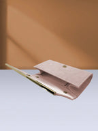 Portefeuille pochette femme de luxe Bleu-Apricot-Lotus-ShopGET® 