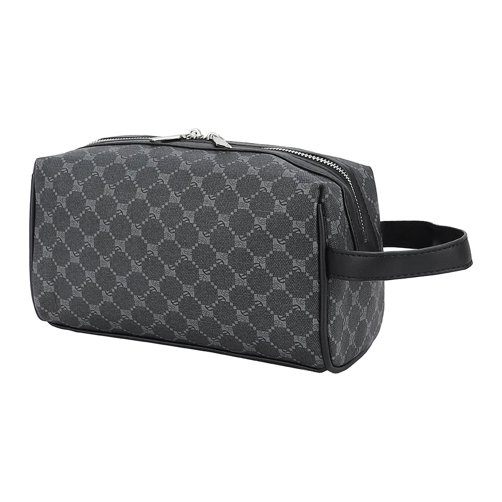 Pochette femme noir en plaid Noir-ShopGET® 
