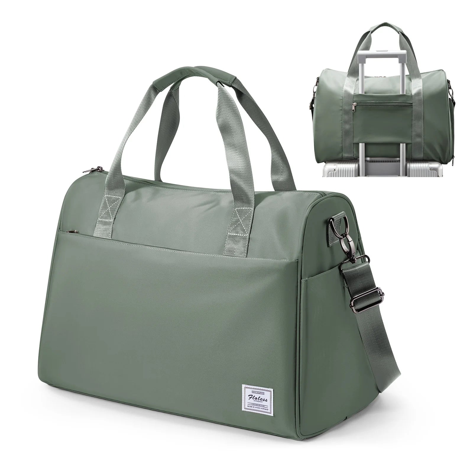 Sac weekend homme courte distance Vert-Bleu-Bleu sombre-Noir-Marron-ShopGET® 