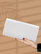 Pochette femme de luxe Blanc-Noir-Rouge-ShopGET® 