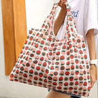 Sac de courses multicolore Fruit-Rose chat-Animaux-Strawberry-ShopGET® 