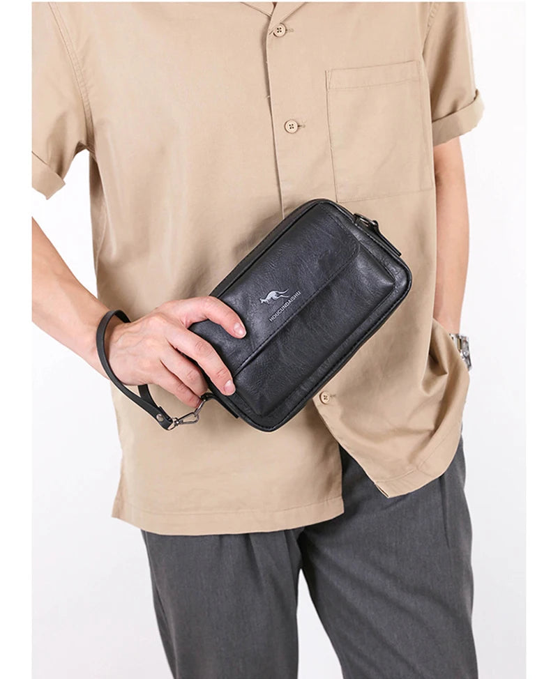 Trousse de toilette homme noir cuir - ShopGET®